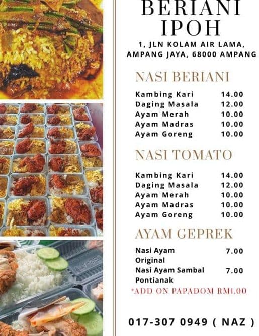 beriani ipoh