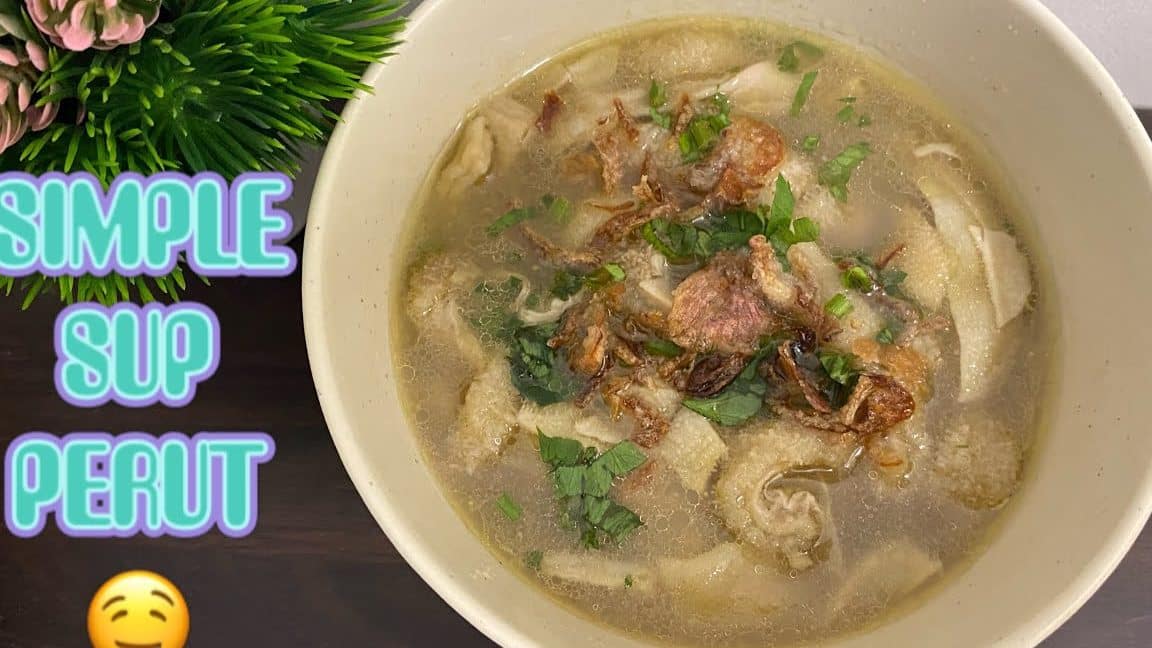 cik tiey nasi sup perut goreng