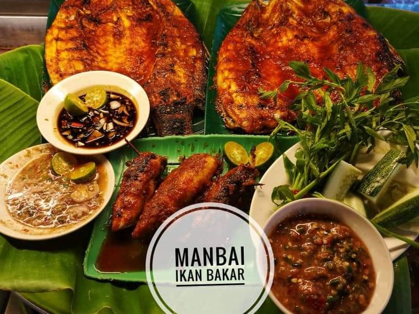 man bai ikan bakar