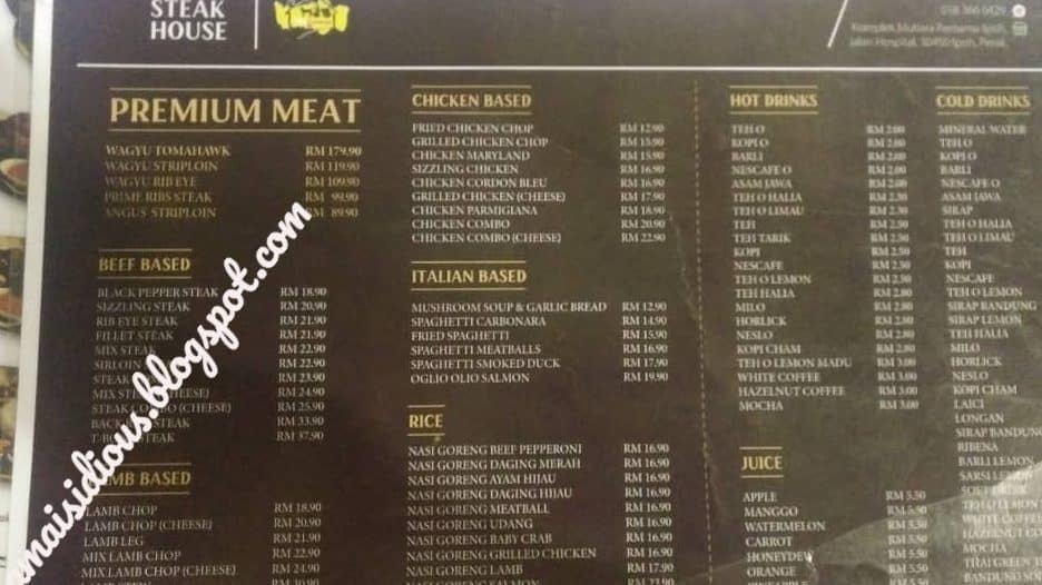 MR Steak House at Ipoh 1 mr steak house at ipoh