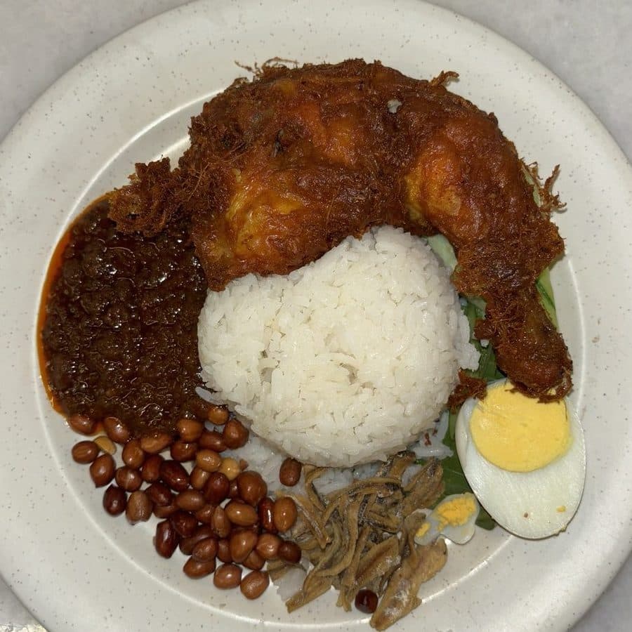 nasi lemak keratong