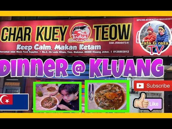 tudia char kuey teow kluang