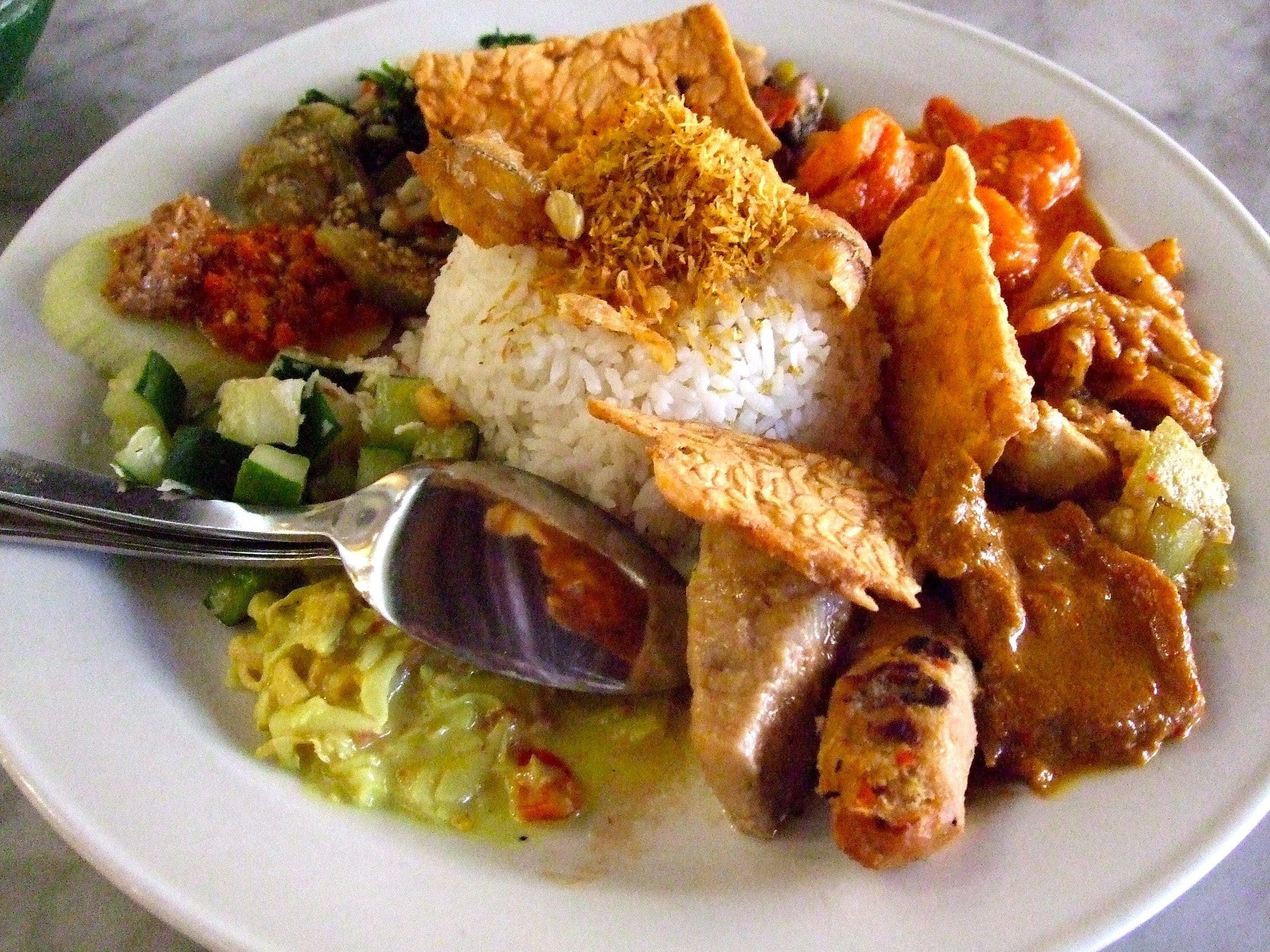 warung nasi campur simpang tiga dbagan